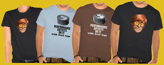 Get Two Performance Artists shirts and hats